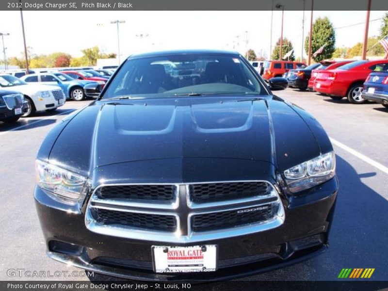 Pitch Black / Black 2012 Dodge Charger SE