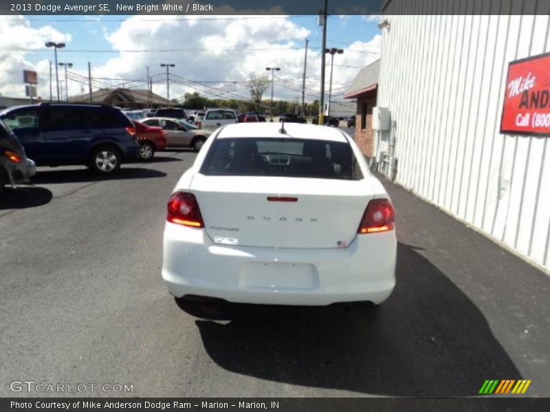 New Bright White / Black 2013 Dodge Avenger SE