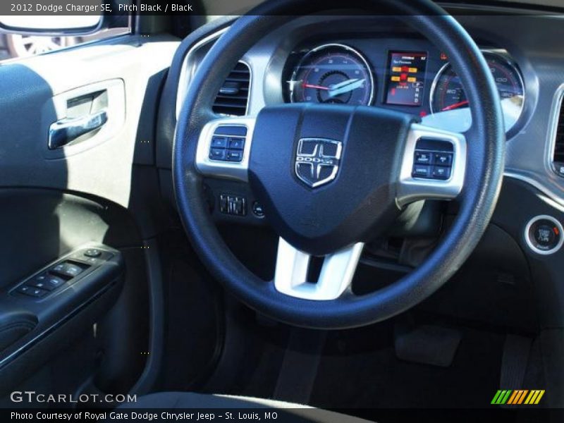 Pitch Black / Black 2012 Dodge Charger SE