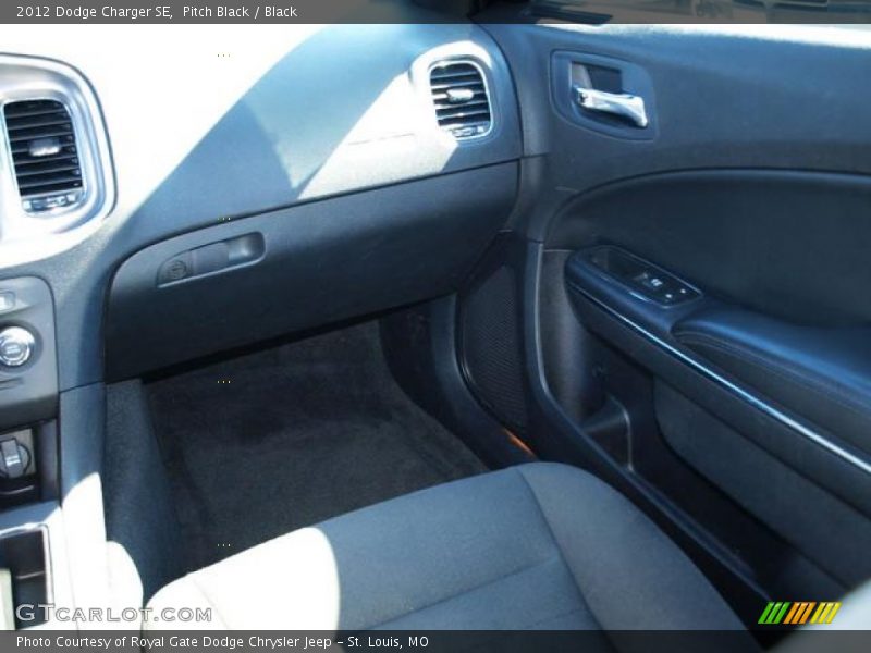 Pitch Black / Black 2012 Dodge Charger SE