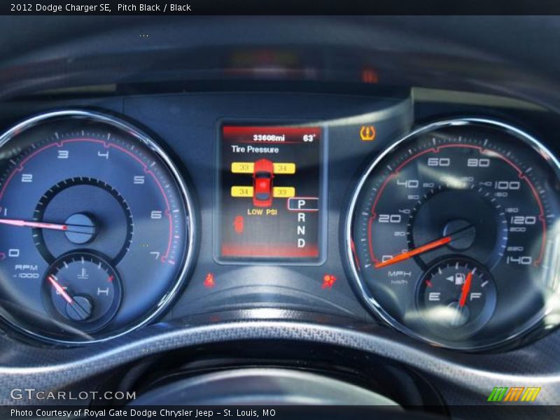 Pitch Black / Black 2012 Dodge Charger SE