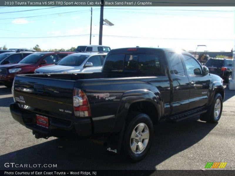 Black Sand Pearl / Graphite 2010 Toyota Tacoma V6 SR5 TRD Sport Access Cab 4x4