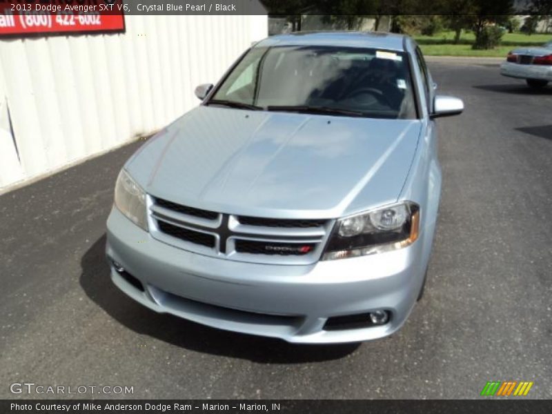 Crystal Blue Pearl / Black 2013 Dodge Avenger SXT V6