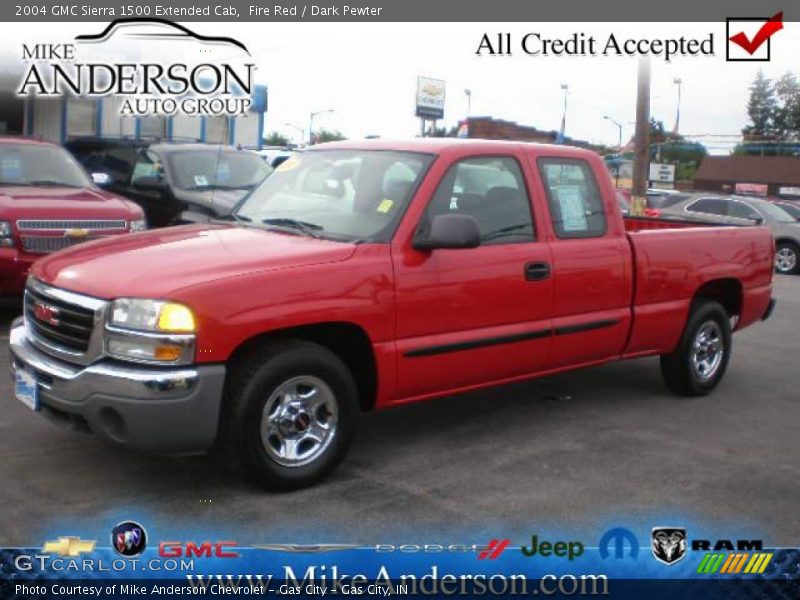 Fire Red / Dark Pewter 2004 GMC Sierra 1500 Extended Cab