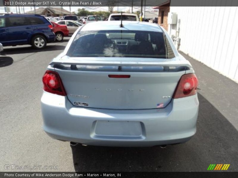 Crystal Blue Pearl / Black 2013 Dodge Avenger SXT V6