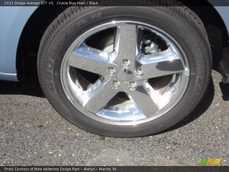 Crystal Blue Pearl / Black 2013 Dodge Avenger SXT V6