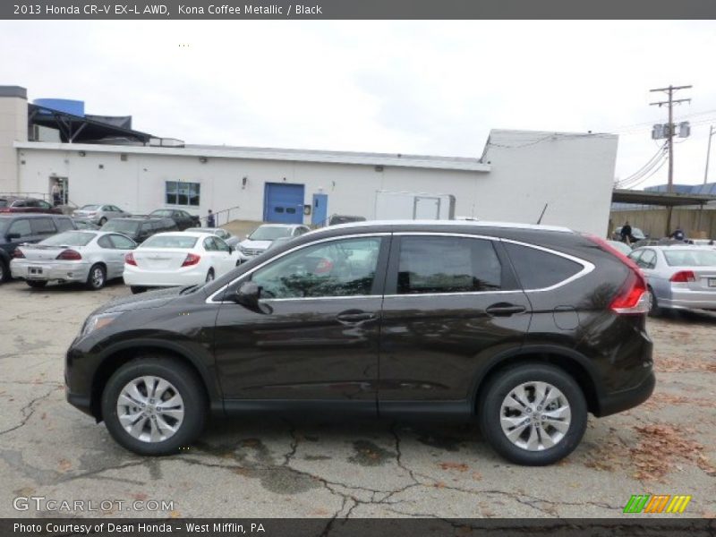 Kona Coffee Metallic / Black 2013 Honda CR-V EX-L AWD