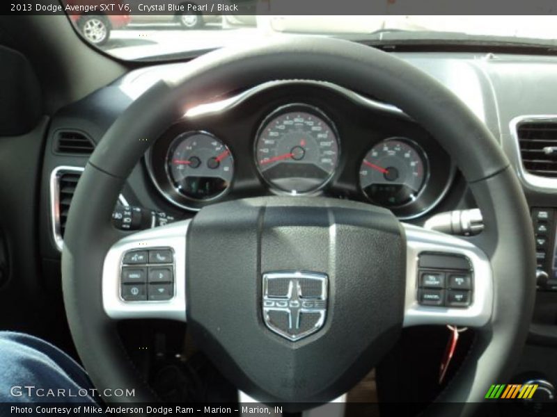 Crystal Blue Pearl / Black 2013 Dodge Avenger SXT V6