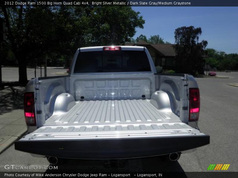 Bright Silver Metallic / Dark Slate Gray/Medium Graystone 2012 Dodge Ram 1500 Big Horn Quad Cab 4x4
