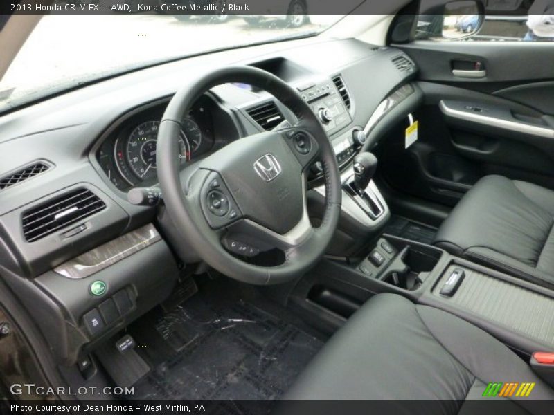 Kona Coffee Metallic / Black 2013 Honda CR-V EX-L AWD