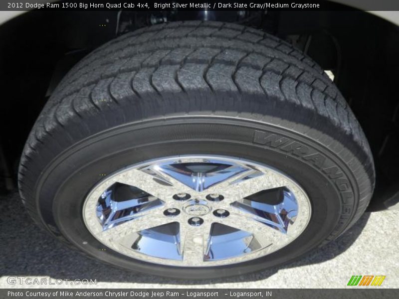 Bright Silver Metallic / Dark Slate Gray/Medium Graystone 2012 Dodge Ram 1500 Big Horn Quad Cab 4x4