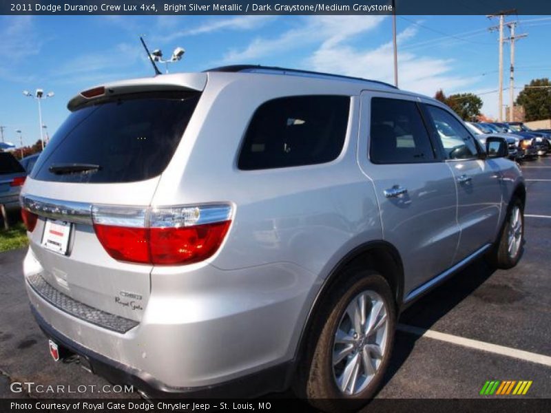 Bright Silver Metallic / Dark Graystone/Medium Graystone 2011 Dodge Durango Crew Lux 4x4