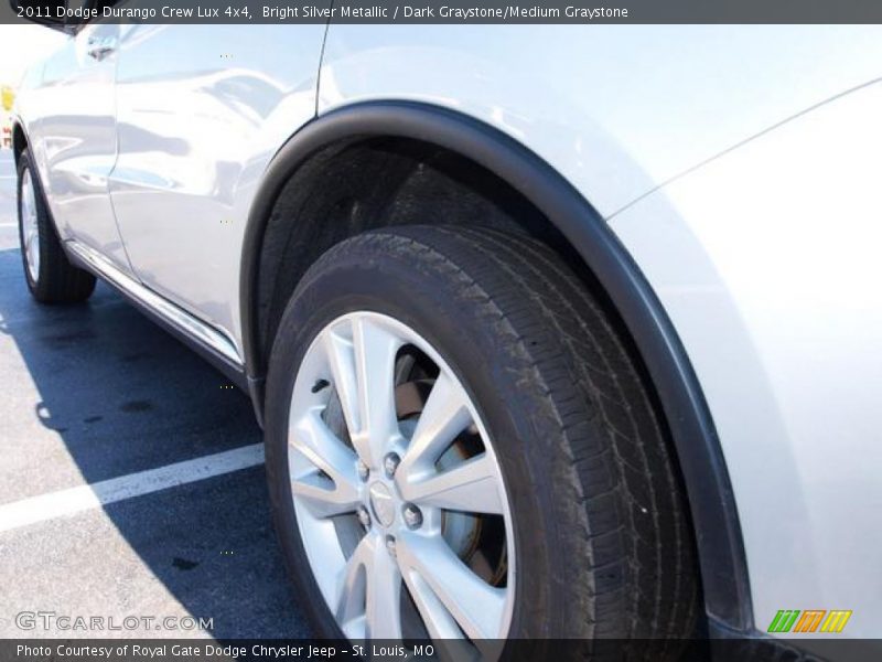 Bright Silver Metallic / Dark Graystone/Medium Graystone 2011 Dodge Durango Crew Lux 4x4