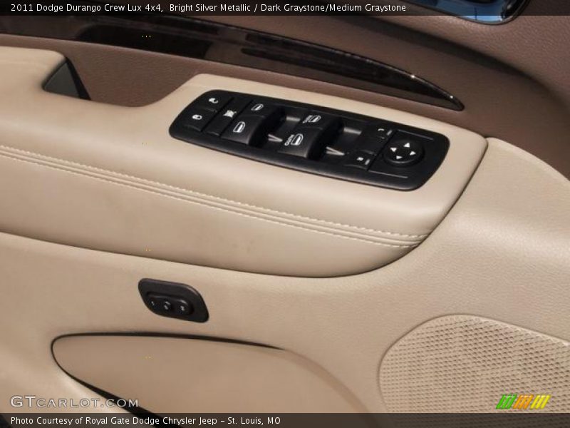 Bright Silver Metallic / Dark Graystone/Medium Graystone 2011 Dodge Durango Crew Lux 4x4