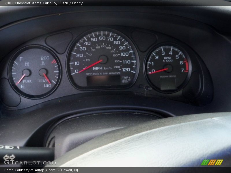 Black / Ebony 2002 Chevrolet Monte Carlo LS
