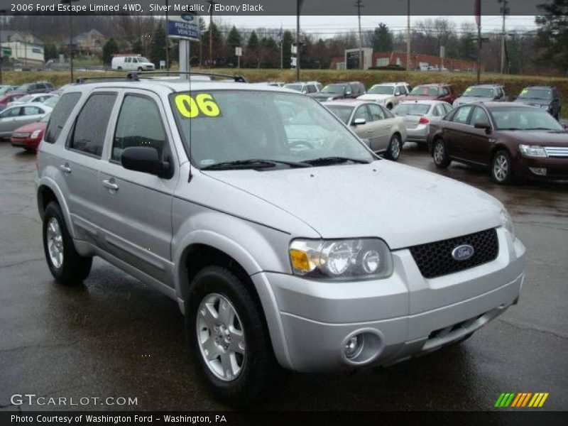 Silver Metallic / Ebony Black 2006 Ford Escape Limited 4WD