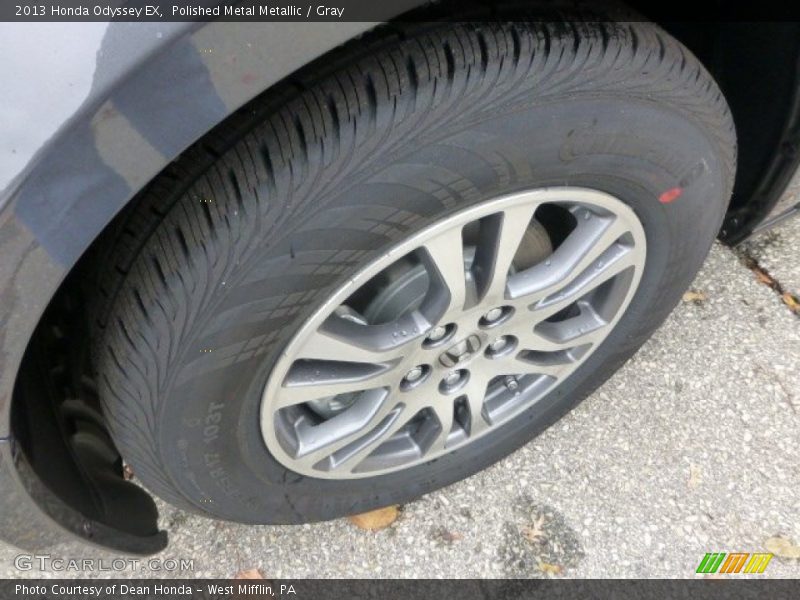 Polished Metal Metallic / Gray 2013 Honda Odyssey EX