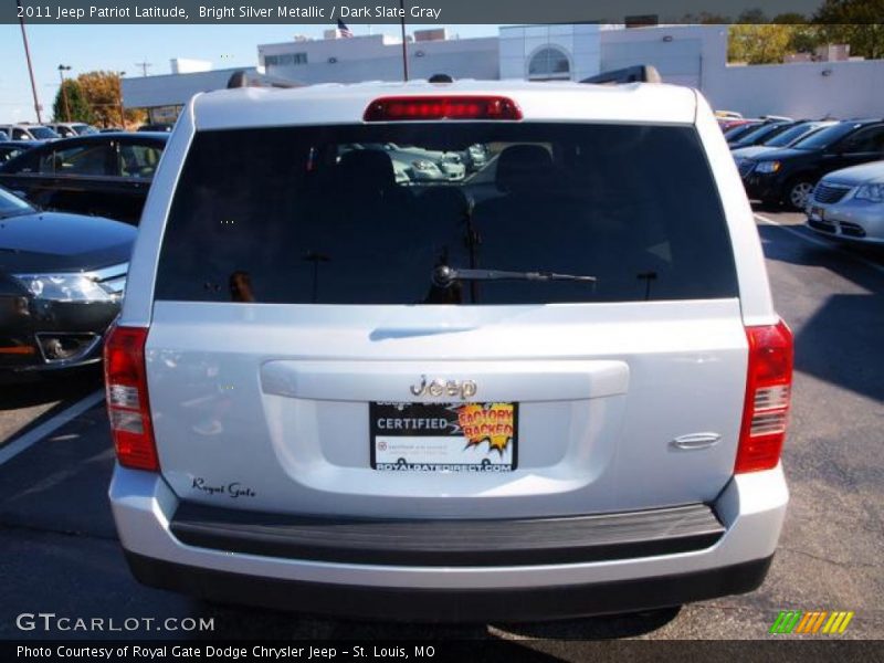 Bright Silver Metallic / Dark Slate Gray 2011 Jeep Patriot Latitude