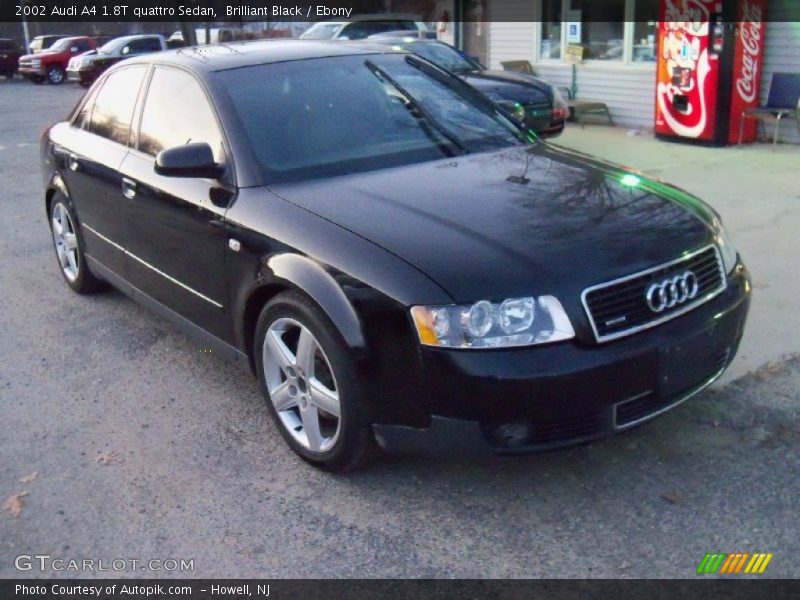Brilliant Black / Ebony 2002 Audi A4 1.8T quattro Sedan