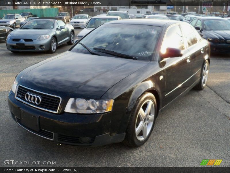 Brilliant Black / Ebony 2002 Audi A4 1.8T quattro Sedan