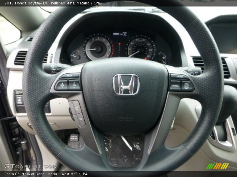 Polished Metal Metallic / Gray 2013 Honda Odyssey EX