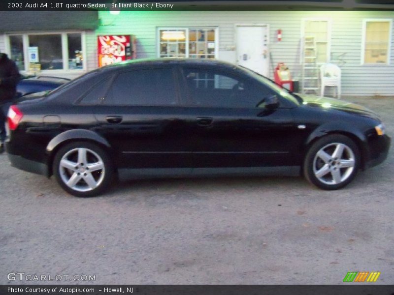 Brilliant Black / Ebony 2002 Audi A4 1.8T quattro Sedan