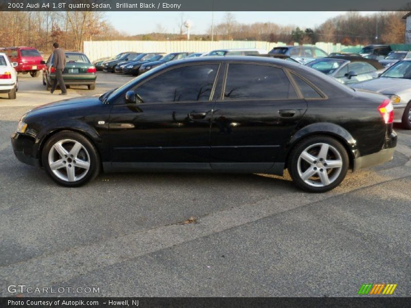 Brilliant Black / Ebony 2002 Audi A4 1.8T quattro Sedan