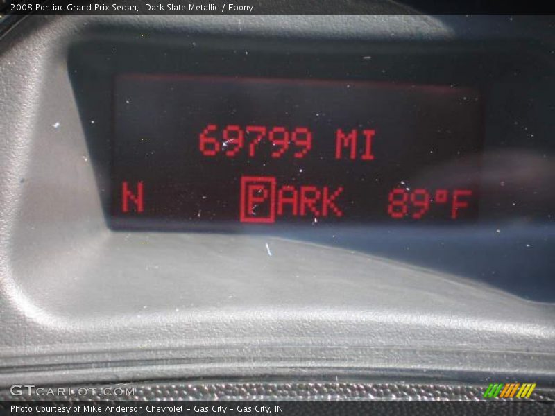 Dark Slate Metallic / Ebony 2008 Pontiac Grand Prix Sedan