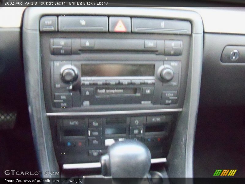 Brilliant Black / Ebony 2002 Audi A4 1.8T quattro Sedan