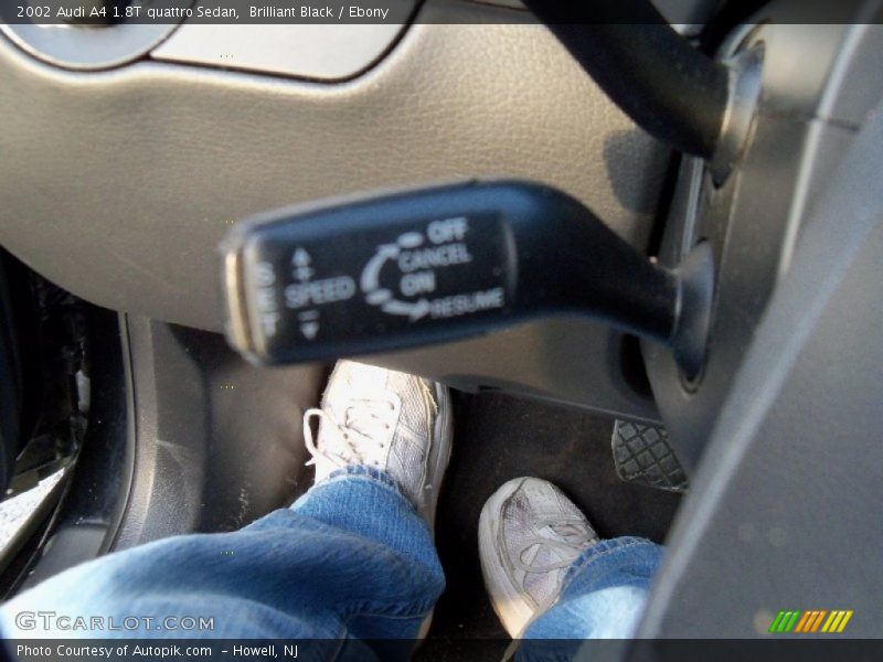 Brilliant Black / Ebony 2002 Audi A4 1.8T quattro Sedan