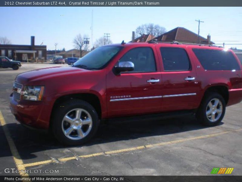 Crystal Red Tintcoat / Light Titanium/Dark Titanium 2012 Chevrolet Suburban LTZ 4x4