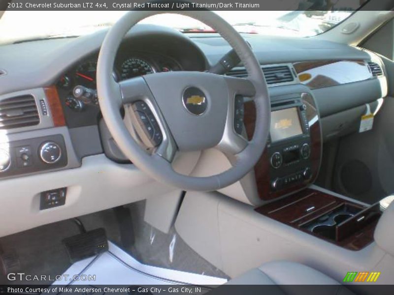 Crystal Red Tintcoat / Light Titanium/Dark Titanium 2012 Chevrolet Suburban LTZ 4x4