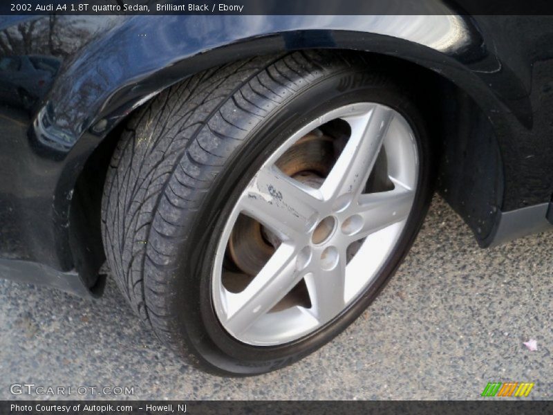 Brilliant Black / Ebony 2002 Audi A4 1.8T quattro Sedan