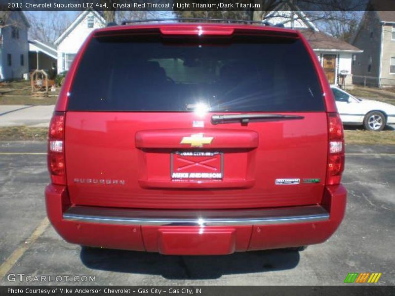 Crystal Red Tintcoat / Light Titanium/Dark Titanium 2012 Chevrolet Suburban LTZ 4x4
