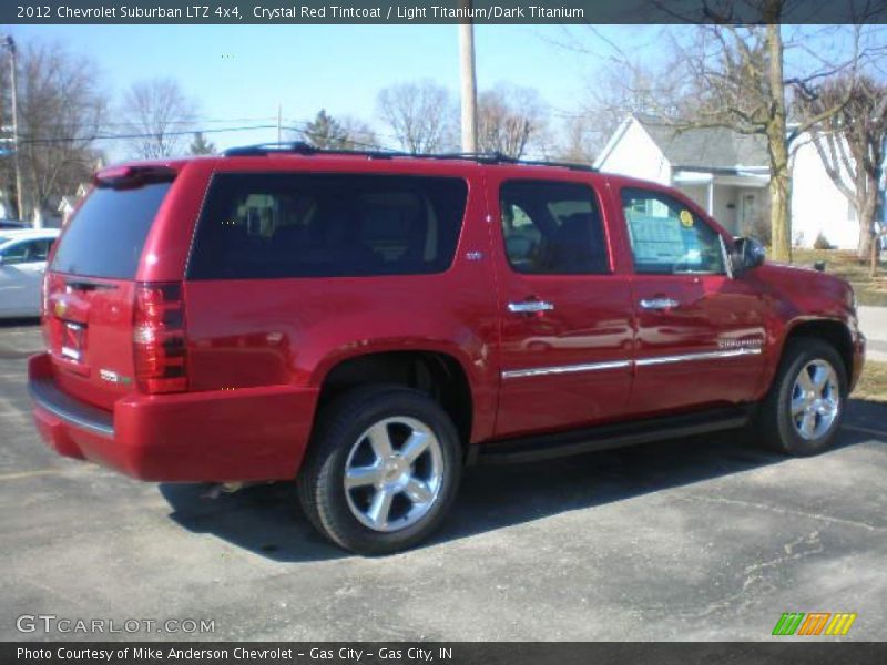 Crystal Red Tintcoat / Light Titanium/Dark Titanium 2012 Chevrolet Suburban LTZ 4x4