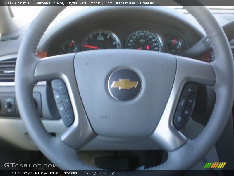 Crystal Red Tintcoat / Light Titanium/Dark Titanium 2012 Chevrolet Suburban LTZ 4x4