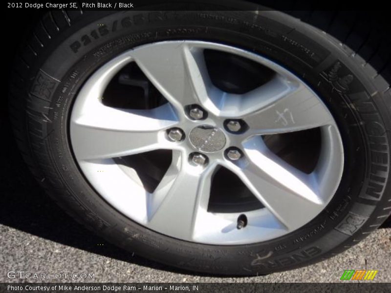 Pitch Black / Black 2012 Dodge Charger SE