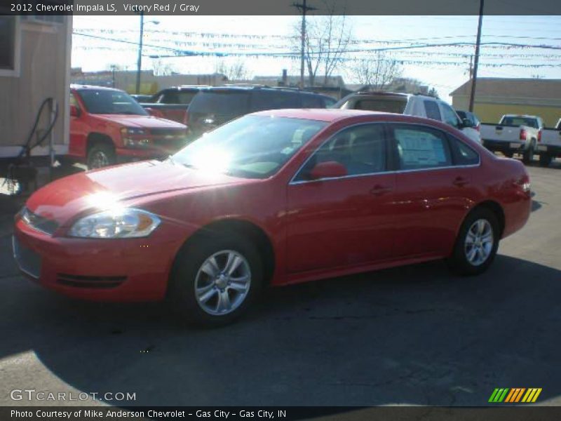 Victory Red / Gray 2012 Chevrolet Impala LS