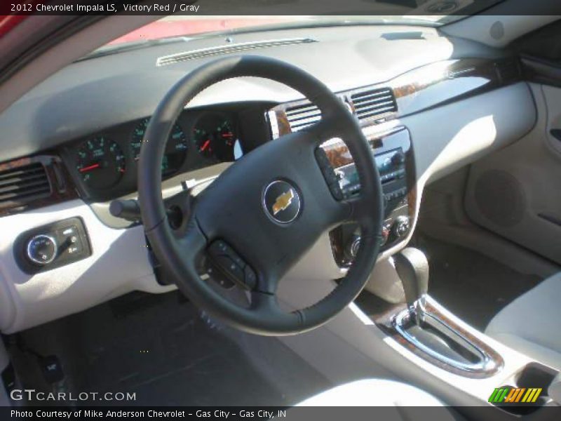 Victory Red / Gray 2012 Chevrolet Impala LS