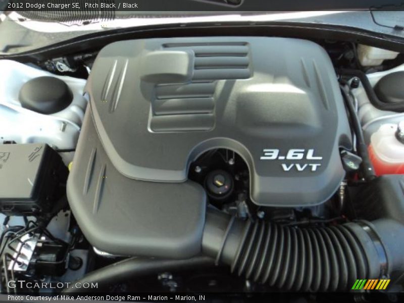 Pitch Black / Black 2012 Dodge Charger SE
