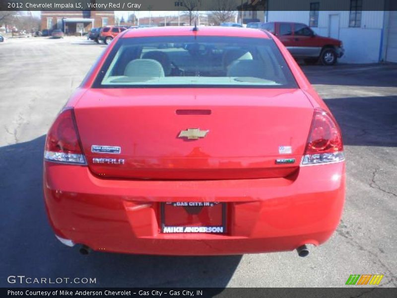 Victory Red / Gray 2012 Chevrolet Impala LS