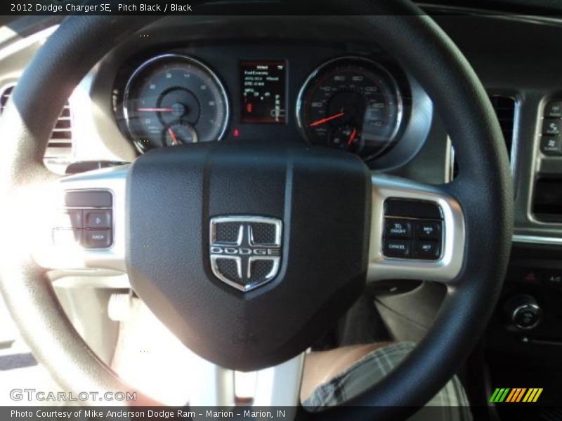 Pitch Black / Black 2012 Dodge Charger SE