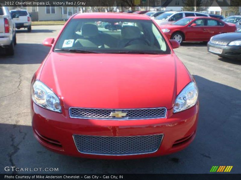 Victory Red / Gray 2012 Chevrolet Impala LS