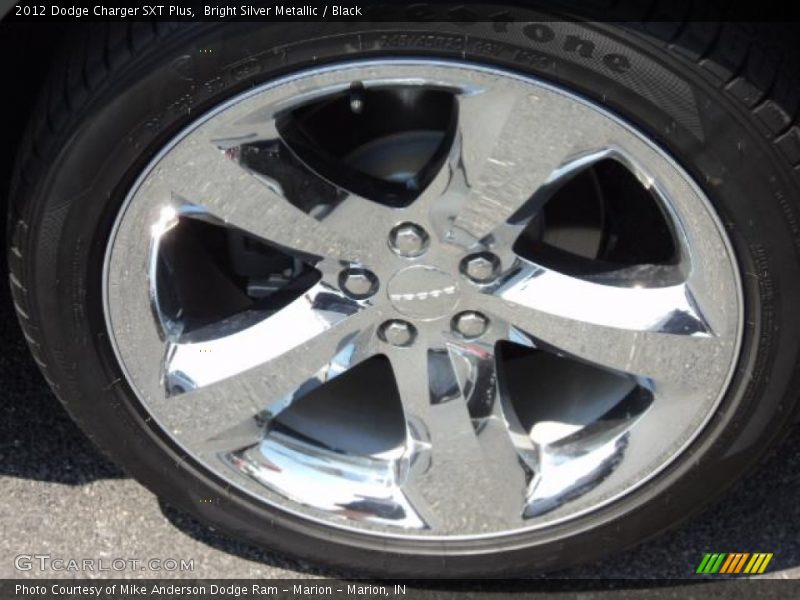Bright Silver Metallic / Black 2012 Dodge Charger SXT Plus
