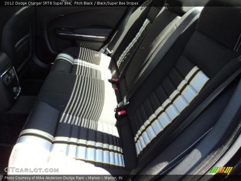 Pitch Black / Black/Super Bee Stripes 2012 Dodge Charger SRT8 Super Bee