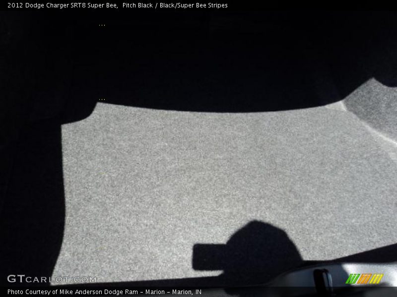 Pitch Black / Black/Super Bee Stripes 2012 Dodge Charger SRT8 Super Bee