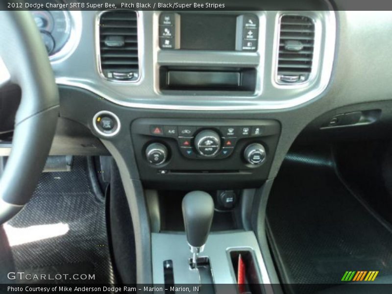 Pitch Black / Black/Super Bee Stripes 2012 Dodge Charger SRT8 Super Bee