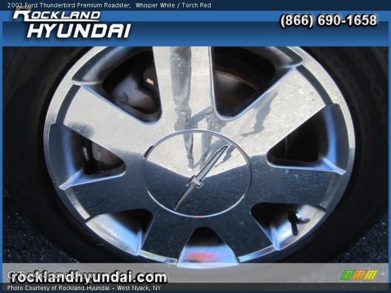 Whisper White / Torch Red 2002 Ford Thunderbird Premium Roadster