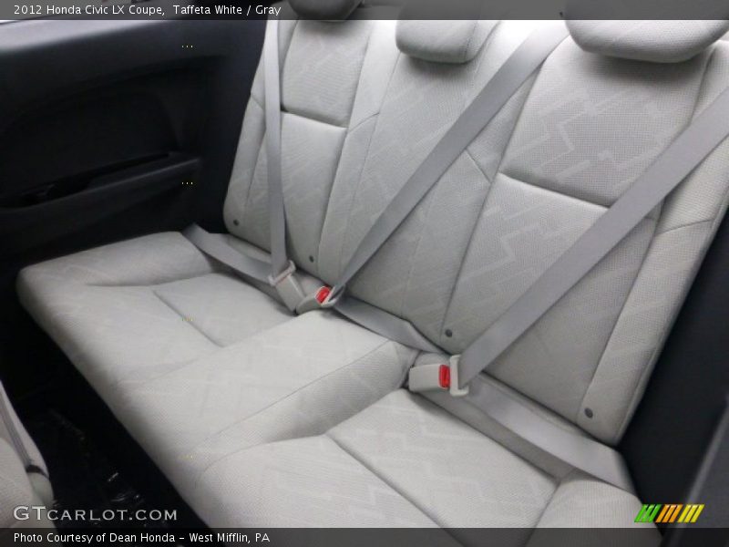 Taffeta White / Gray 2012 Honda Civic LX Coupe