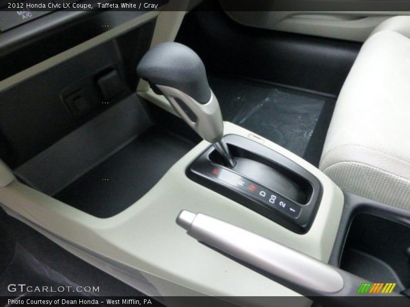 Taffeta White / Gray 2012 Honda Civic LX Coupe